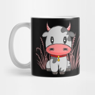 Cute Little Cow Chibi Cartoon Cow Lover Gift Mug